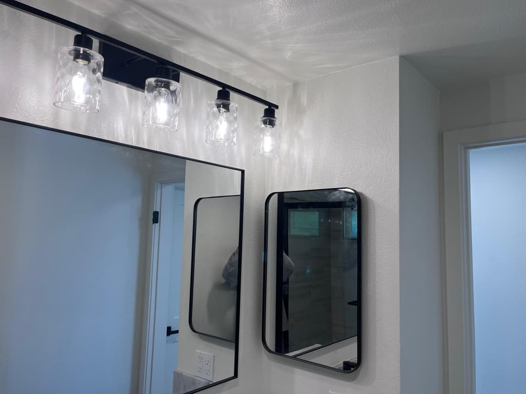 picture of newly remodeled bathroom fixtures and windows